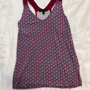 Banana Republic Red and Blue Patterned Camisole
